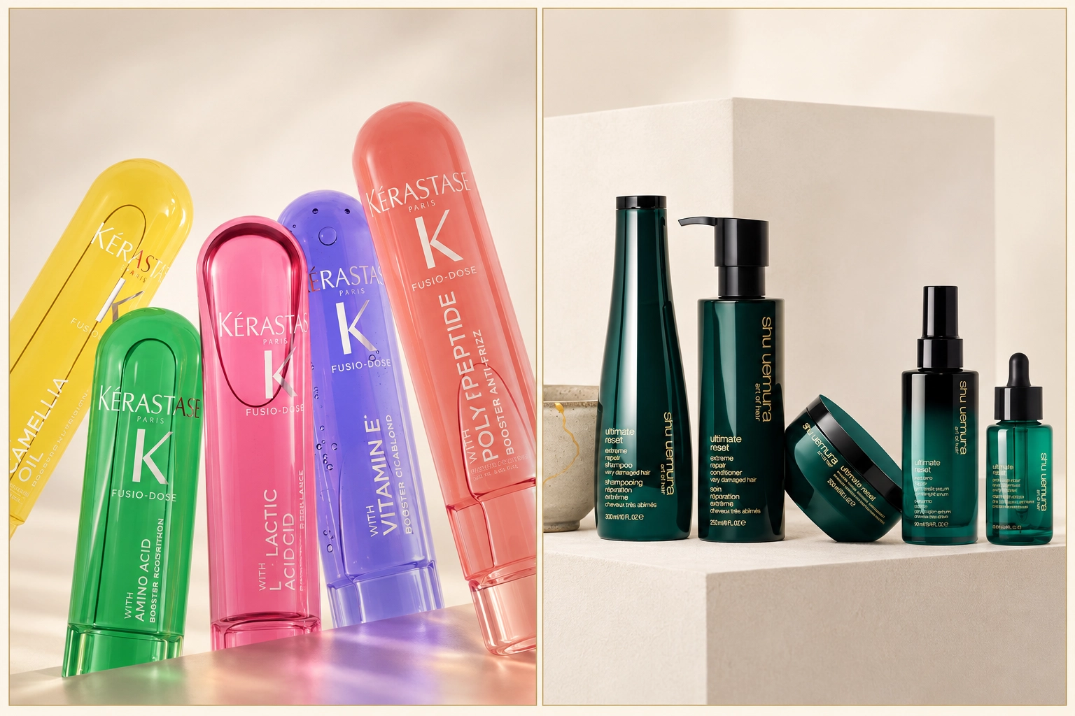 Kérastase Fusio-Dose a produkty Shu Uemura Ultimate Reset